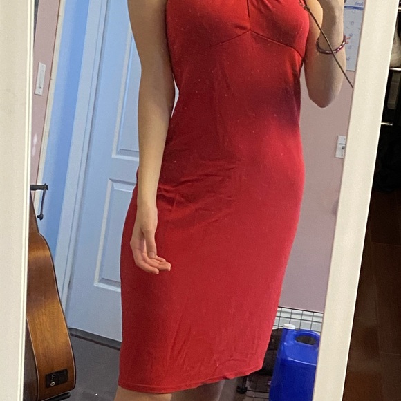 y2k vintage hot pink halter dress! - Picture 3 of 5